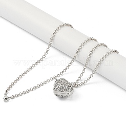Colliers à pendentif en laiton avec strass&nbsp;NJEW-G089-02A-P