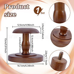 Portacappelli in legno a forma di fungo&nbsp;ODIS-WH0099-67