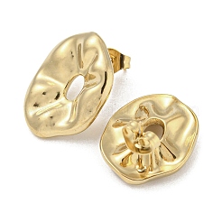 Pendientes de botón de acero inoxidable 304&nbsp;EJEW-R157-12G