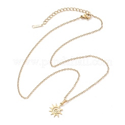 201 collane pendenti in acciaio inossidabile&nbsp;NJEW-JN04764-03