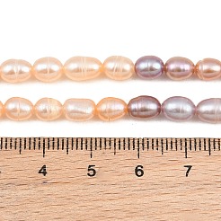 Fili di perle coltivate d'acqua dolce naturali in tre colori&nbsp;PA-CBAFEE8-04B
