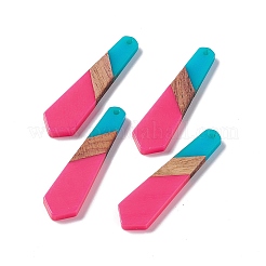 Colgantes de resina opaca y madera de nogal&nbsp;RESI-M027-10C