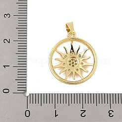 Colgante micropavé cubic zirconia de latón&nbsp;KK-Z111-01G