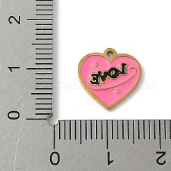 Breloques en émail en acier inoxydable 304&nbsp;STAS-P388-19B-G
