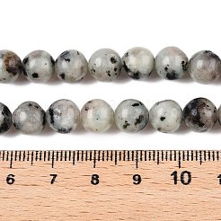 Natürliche Sesam Jaspis / Kiwi Jaspis Perlenstränge&nbsp;G-R345-8mm-36