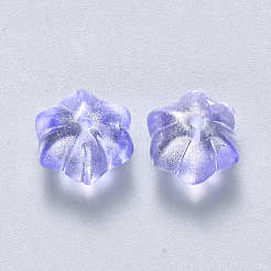Perles de verre peintes par pulvérisation transparent&nbsp;GLAA-S190-005A-01