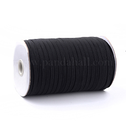Cordon de corde élastique tressé plat de 1/4 pouce&nbsp;EC-R030-6mm-02