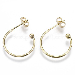 Pendientes de medio aro de latón&nbsp;KK-R112-041A-NF