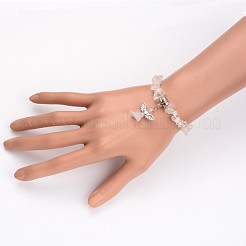 Bracelets cristal naturel d'enfants&nbsp;BJEW-JB02062-01