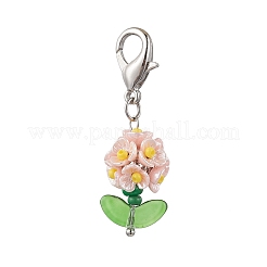Decorazioni pendenti in resina e perline di vetro&nbsp;HJEW-MZ00169-01