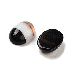 Cabujones de ágata negra teñidos y calentados de forma natural&nbsp;G-G145-01B-31