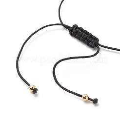 Braccialetto di perline intrecciate in acrilico e ottone&nbsp;BJEW-JB08547