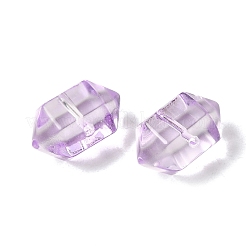 Perles de verre transparent teintées et chauffées&nbsp;GLAA-F132-01H