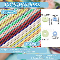 40 Strang 40 Stil handgemachte Polymer Clay Perlen&nbsp;CLAY-PH0001-86