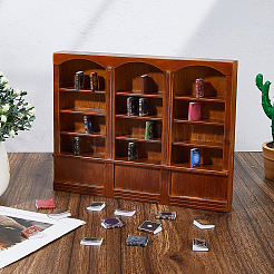 1 Stück Miniatur-Ornamente für Bücherregale aus Holz&nbsp;AJEW-DC0002-15