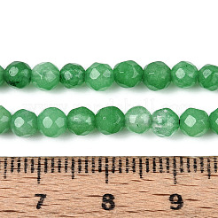 Gefärbt natürlichen weißen Jade Perlen Stränge&nbsp;X-G-T139-4mm-60-17