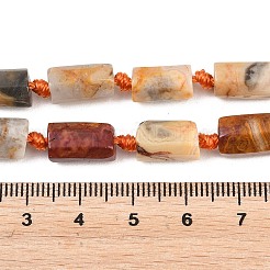 Fili di perline agata pazzesco naturale&nbsp;G-A314-A04-01