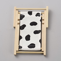 Mini supporto per cellulare a forma di sedia in poliestere e legno&nbsp;AJEW-WH20019-155A