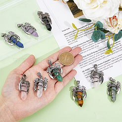 9 Stück spitze Edelsteinanhänger in 9 Stilen&nbsp;G-DC0001-33