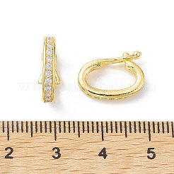 Messing Micro Pave klare Zirkonia Twister Verschlüsse&nbsp;KK-K360-28G