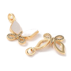 Pendentifs en laiton zircon cubique transparent&nbsp;KK-B102-18G