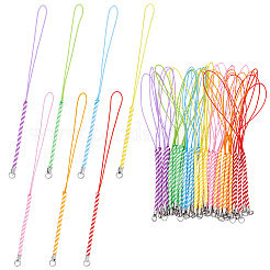42 Stück 7 Farben Nylon-Lanyard-Hand-Handygurte&nbsp;FIND-GF0009-03