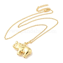 Colliers pendants d'éléphant&nbsp;LS-NJEW-G082-01D-G