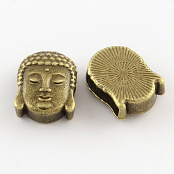 Tibetischen Stil Buddha-Legierung Diacharme, Cadmiumfrei und Nickel frei und Bleifrei, Antik Bronze, 16x12x6 mm, Bohrung: 11x3 mm, ca. 354 Stk. / 1000 g