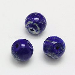 Natural Lapis Lazuli Beads, Round, Midnight Blue , 16x15x14mm, Hole: 2mm