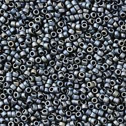 Toho perline rotonde, perline giapponesi, (612) colore canna di fucile opaco, 15/0, 1.5mm, Foro: 0.7 mm, circa 3000pcs/10g