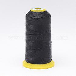 Hilo de coser de nylon, negro, 0.6mm, aproximamente 300 m / rollo