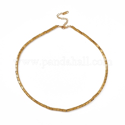 304 collier de perles en acier inoxydable pour homme femme, motif rond, 16.93 pouce (43 cm)