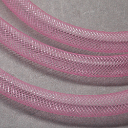 Cable de hilo de plástico neto, rosa, 10mm, 30 yardas