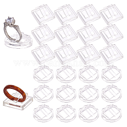 Ph pandahall 36 espositore ad anello, Espositore per gioielli con porta anelli in plastica da 2 stile per la vendita di espositori per anelli per gioielli, anelli a dito singolo, espositori decorativi per anelli di gioielli