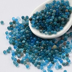 Perles naturelles d'apatite, pas de trous / non percés, ronde, 1.5mm