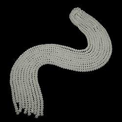 Imitation Jade Glass Bead Strands, Faceted, Rondelle, White, 3x2mm, Hole: 0.5mm, about 147pcs/strand, 13inch