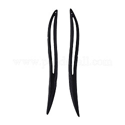 Винтажные деревянные палочки для волос Schima, аксессуары для волос для женщин, чёрные, 170x16x7 мм