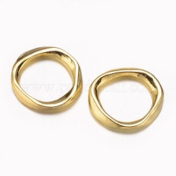 Lega di rings collega, anello,  cadmio& piombo libero, oro, 19x18x2.5mm, Foro: 13 mm