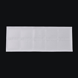 Plastic Necklace Chain Adhesive Pouch for Necklace Display Cards, Self-Adhesive Necklace Chain Pockets Necklace Envelopes Necklace Card Pouches to Hold Loose Chain Jewelry Supplies, White, 4.3x3.7x0.04cm