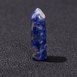 Украшение из яшмы из натурального синего пятна, исцеляющие каменные палочки, для рейки чакра медитативная терапия decos, шестиугольник призма, 8x8x32 мм