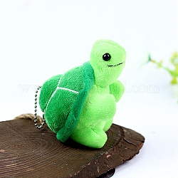 Cartoon PP Baumwolle Plüsch Simulation weiche Stofftier Spielzeug Schildkröte Anhänger Dekorationen, Geschenk für Mädchen und Jungen, lime green, 120 mm