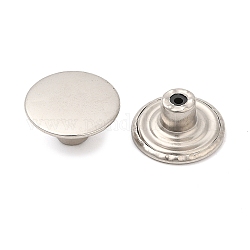 ジーンズ用合金ボタンピン  航海ボタン  服飾材料  ラウンド  プラチナ  17mm