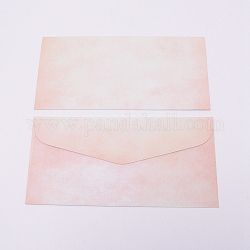 Бумажные конверты, прямоугольные, туманная роза, 11x22x0.03 см