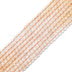 Natural Citrine Beads Strands, Faceted, Round, 2mm, Hole: 0.5mm, about 215pcs/strand, 15.16''~15.55''(38.5~39.5cm)