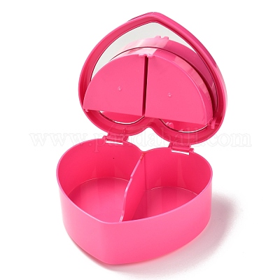 Wholesale Heart Plastic Jewelry Boxes 