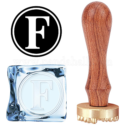 Wholesale CRASPIRE Letter F Ice Stamp Initials Ice Cube Stamp 1.2 with  Removable Brass Head Replacement Wood Handle Ice Branding Stamp for  Cocktail Party Whiskey Mojito Drinks Wedding Making DIY Crafting 