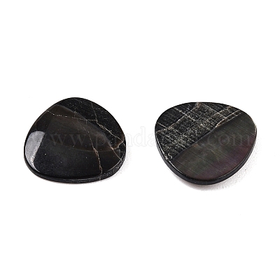 Cabochons de lèvre en coquille noire naturelle&nbsp;SSHEL-T017-09-1