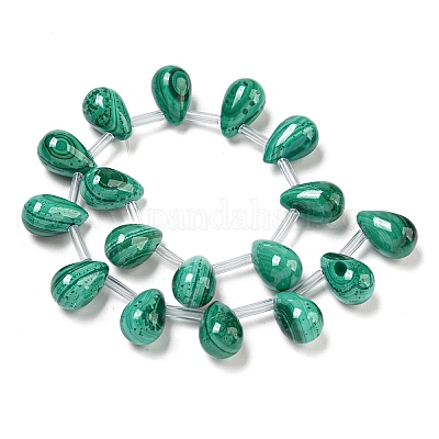 Brins de perles de malachlite naturelle&nbsp;G-Q185-A01-02-1