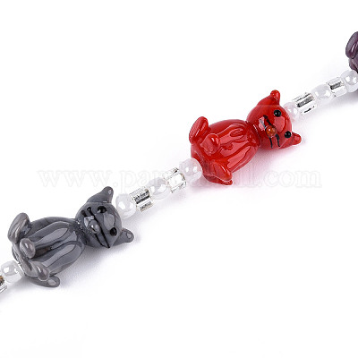 Handgemachte Murano Glas Perlen Stränge&nbsp;LAMP-N028-16-1
