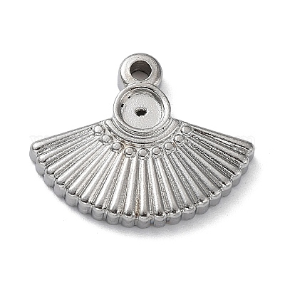 Basi per cammeo e cabochon: Ciondolo Base Tonda in Acciaio Inox per Basi per cammeo e cabochon: Ciondolo Base Tonda in Acciaio Inox per